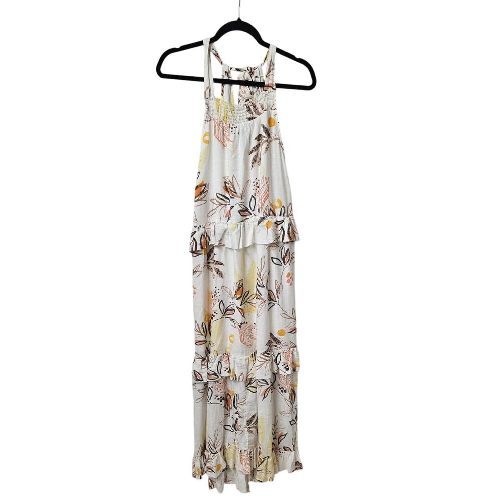 Free People Anita Printed Tiered Maxi Dress Womens Size Small NWT